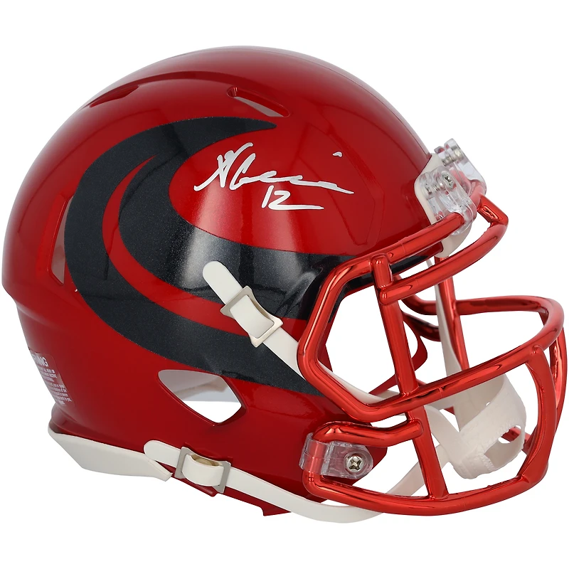Nico Collins Houston Texans Autographed Riddell Battle Red Alternate Speed Mini Helmet