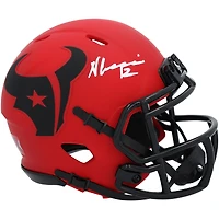 Nico Collins Houston Texans Autographed Riddell Rave Speed Mini Helmet