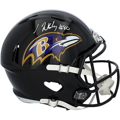 Isaiah Likely Baltimore Ravens Autographed Riddell Speed Replica Helmet