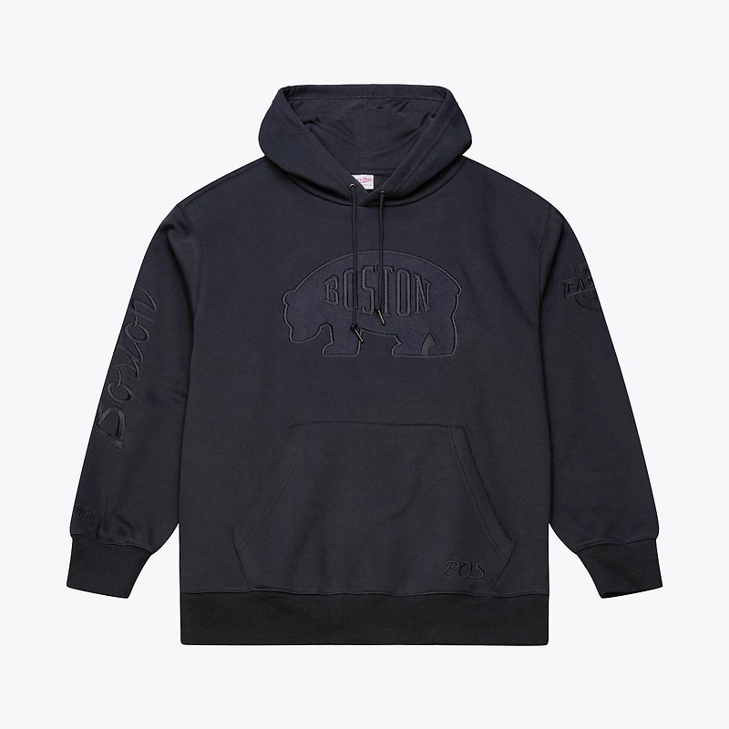 Men's Mitchell & Ness Black Boston Bruins Phantom Fleece Hoodie
