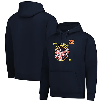 Unisex Stitches Caitlin Clark Navy Indiana Fever Dynasty Apparel Player & Team Logo Hoodie