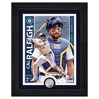 Highland Mint Cal Raleigh Seattle Mariners 13" x 16" Artist Proof Silver Coin Photomint