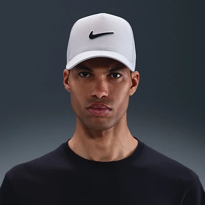 Unisex Nike Gray Swoosh Rise Trucker Adjustable Hat