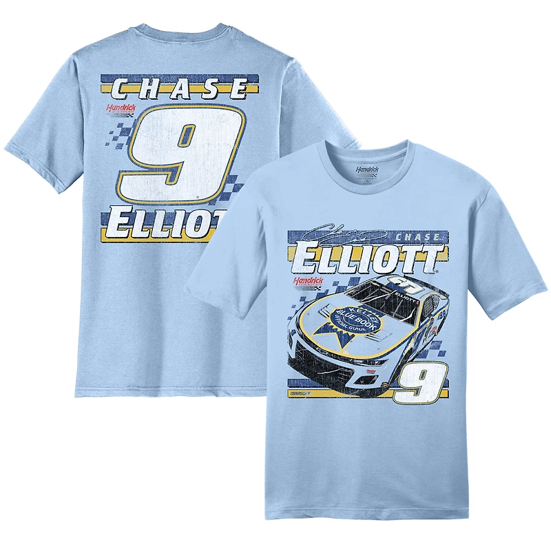 Men's Hendrick Motorsports Team Collection  Light Blue Chase Elliott Kelley Book T-Shirt