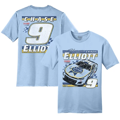 Men's Hendrick Motorsports Team Collection  Light Blue Chase Elliott Kelley Book T-Shirt