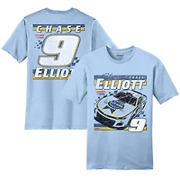 Men's Hendrick Motorsports Team Collection  Light Blue Chase Elliott Kelley Book T-Shirt