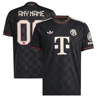Men's adidas Black Bayern Munich 2025/26 Third Replica Custom Jersey
