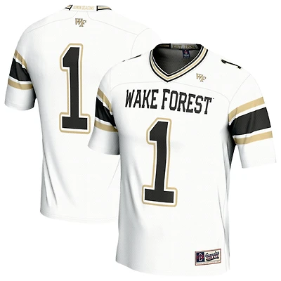 Unisex GameDay Greats #1 White Wake Forest Demon Deacons Lightweight Football Fashion Jersey