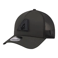 Men's New Era  Black Arizona Diamondbacks Badged M-Crown A-Frame 9FORTY Trucker Adjustable Hat