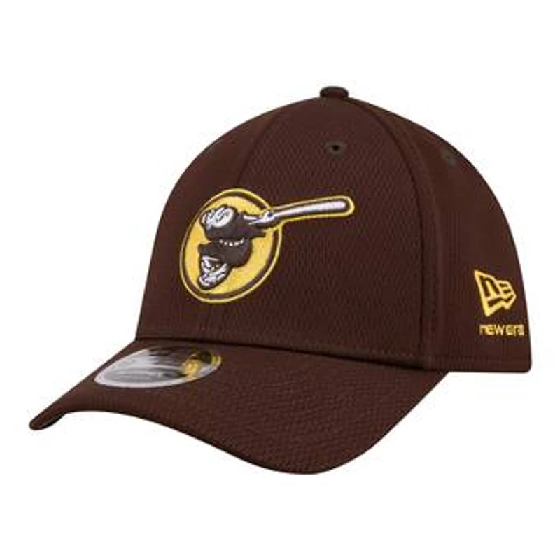 Men's New Era Brown San Diego Padres Dash 39THIRTY Flex Hat