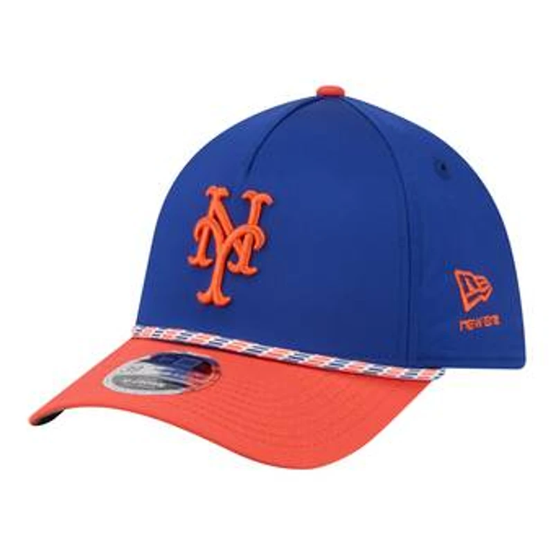 Men's New Era Royal/Orange New York Mets Rope M-Crown A-Frame 39THIRTY Flex Hat
