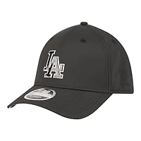 Men's New Era  Black Los Angeles Dodgers Metallic 39THIRTY M-Crown Flex Hat