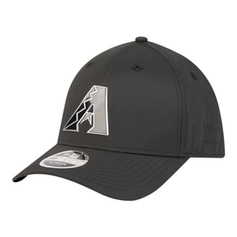 Men's New Era  Black Arizona Diamondbacks Metallic 39THIRTY M-Crown Flex Hat