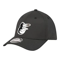 Men's New Era  Black Baltimore Orioles Metallic 39THIRTY M-Crown Flex Hat