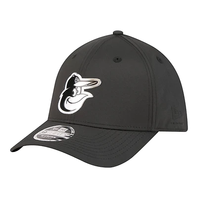 Men's New Era Black Baltimore Orioles Metallic 39THIRTY M-Crown Flex Hat