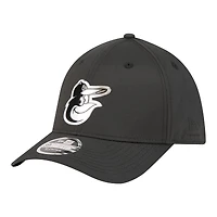 Men's New Era  Black Baltimore Orioles Metallic 39THIRTY M-Crown Flex Hat