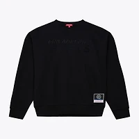 Unisex Mitchell & Ness Black Philadelphia Flyers Phantom Fleece Crew Neck Sweatshirt