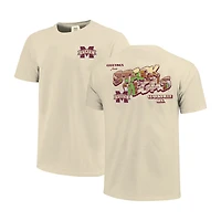 Unisex Image One  Natural Mississippi State Bulldogs Hyper Local Postcard T-Shirt