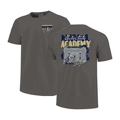 Unisex Image One  Gray Navy Midshipmen Hyper Local The Yard Bill T-Shirt