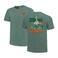 Unisex Image One  Green Miami Hurricanes Hyper Local Mascot Swamp T-Shirt