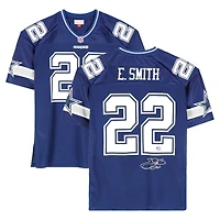 Emmitt Smith Dallas Cowboys Autographed Navy Mitchell & Ness 1996 Authentic Jersey - Signature on Fabric