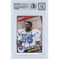 Lawrence Taylor New York Giants Autographed 1984 Topps #321 Beckett Fanatics Witnessed Authenticated 10 Card