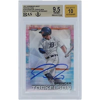 Spencer Torkelson Detroit Tigers Autographed 2021 Bowman's Best Refractors #100 Beckett Fanatics Witnessed Authenticated /10 Card