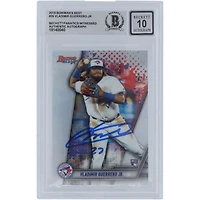 Vladimir Guerrero Jr. Toronto Blue Jays Autographed 2016 Bowman Best #26 Beckett Fanatics Witnessed Authenticated 10 Rookie Card