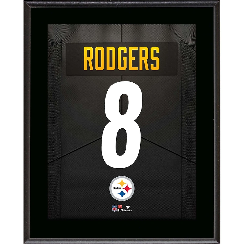 Aaron Rodgers Pittsburgh Steelers 10.5" x 13" Jersey Number Sublimated Player Plaque