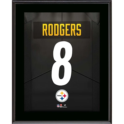 Aaron Rodgers Pittsburgh Steelers 10.5" x 13" Jersey Number Sublimated Player Plaque