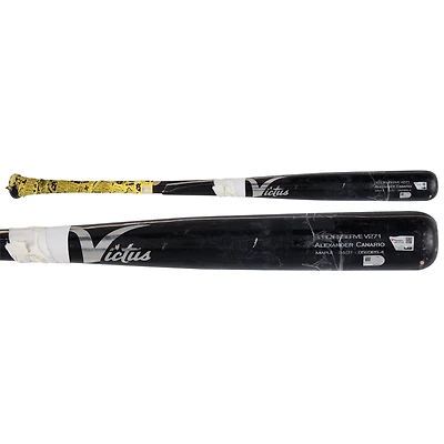 Alexander Canario Pittsburgh Pirates Game-Used Black Victus Broken Bat vs. Chicago Cubs on June 15, 2025