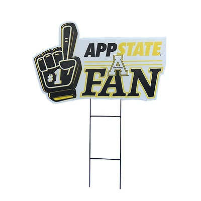 Pegasus Appalachian State Mountaineers 11" x 23" #1 Fan Yard Sign