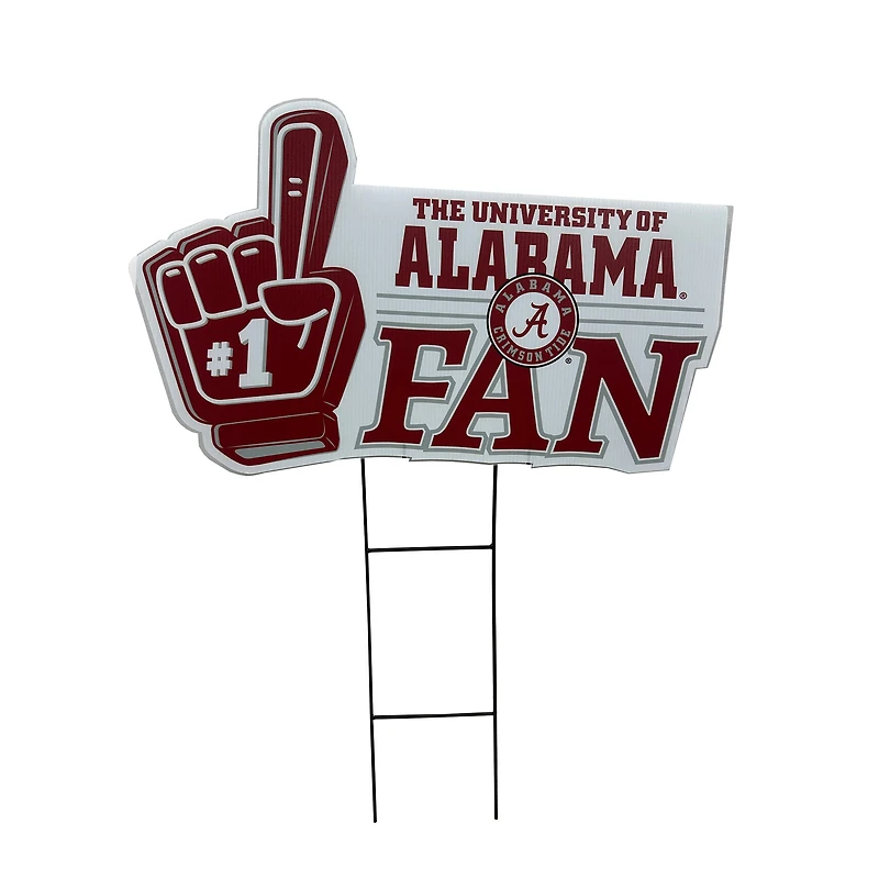Pegasus Alabama Crimson Tide 11" x 23" #1 Fan Yard Sign