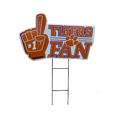 Pegasus Clemson Tigers 11" x 23" #1 Fan Yard Sign