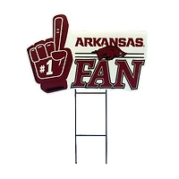 Pegasus Arkansas Razorbacks 11" x 23" #1 Fan Yard Sign