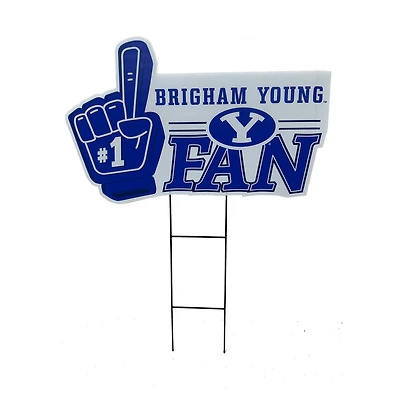 Pegasus BYU Cougars 11" x 23" #1 Fan Yard Sign