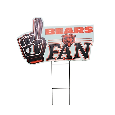 Pegasus Chicago Bears 11" x 23" #1 Fan Yard Sign