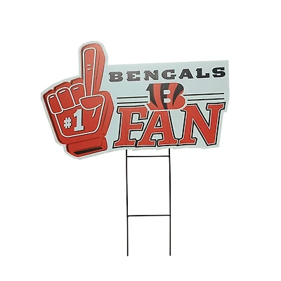 Pegasus Cincinnati Bengals 11" x 23" #1 Fan Yard Sign