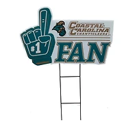 Pegasus Coastal Carolina Chanticleers 11" x 23" #1 Fan Yard Sign