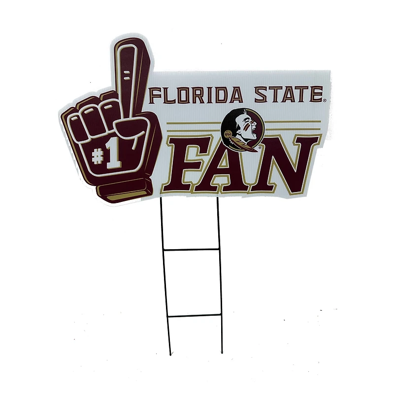 Pegasus Florida State Seminoles 11" x 23" #1 Fan Yard Sign