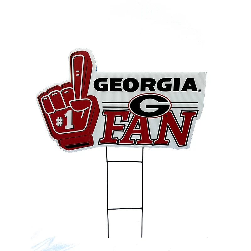 Pegasus Georgia Bulldogs 11" x 23" #1 Fan Yard Sign