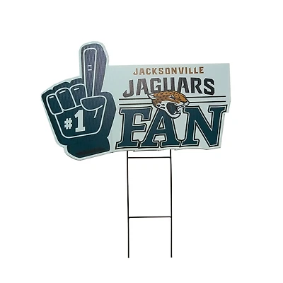 Pegasus Jacksonville Jaguars 11" x 23" #1 Fan Yard Sign