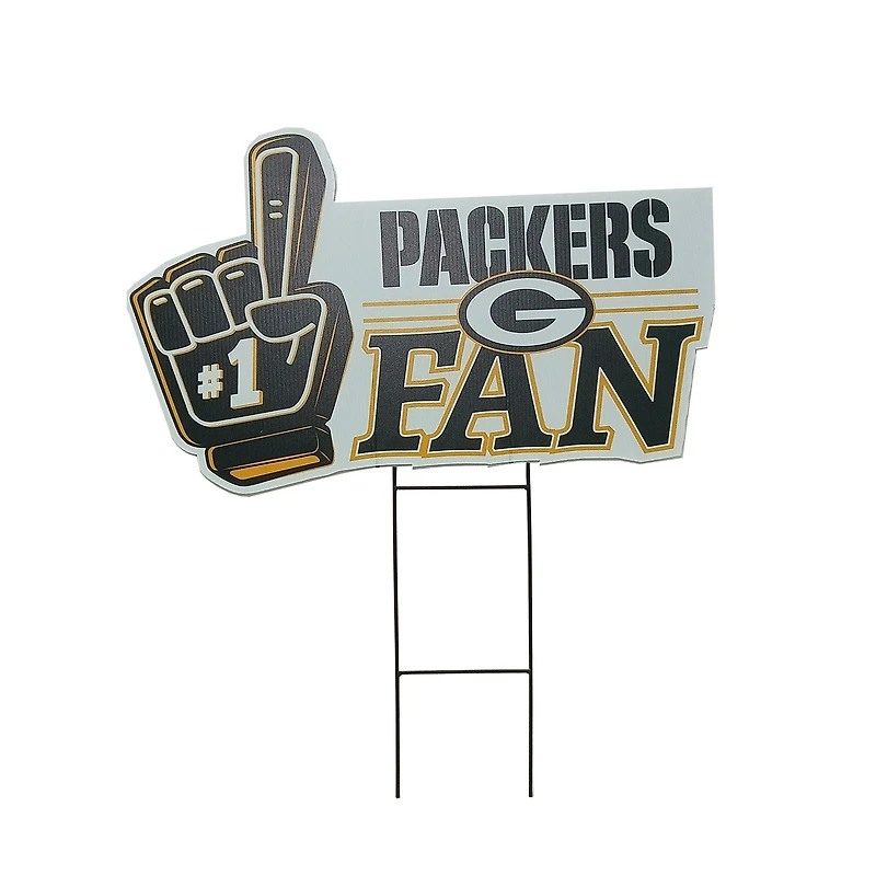 Pegasus Green Bay Packers 11" x 23" #1 Fan Yard Sign