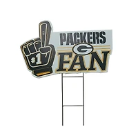 Pegasus Green Bay Packers 11" x 23" #1 Fan Yard Sign
