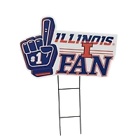 Pegasus Illinois Fighting Illini 11" x 23" #1 Fan Yard Sign