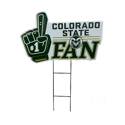 Pegasus Colorado State Rams 11" x 23" #1 Fan Yard Sign