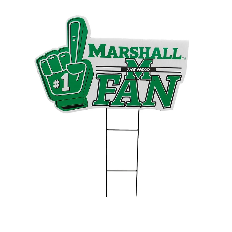 Pegasus Marshall Thundering Herd 11" x 23" #1 Fan Yard Sign