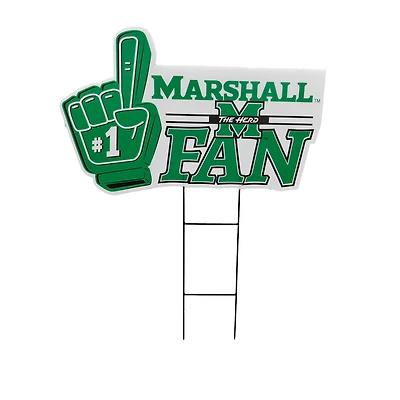 Pegasus Marshall Thundering Herd 11" x 23" #1 Fan Yard Sign
