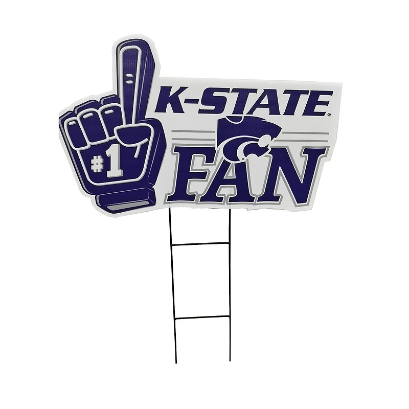 Pegasus Kansas State Wildcats 11" x 23" #1 Fan Yard Sign