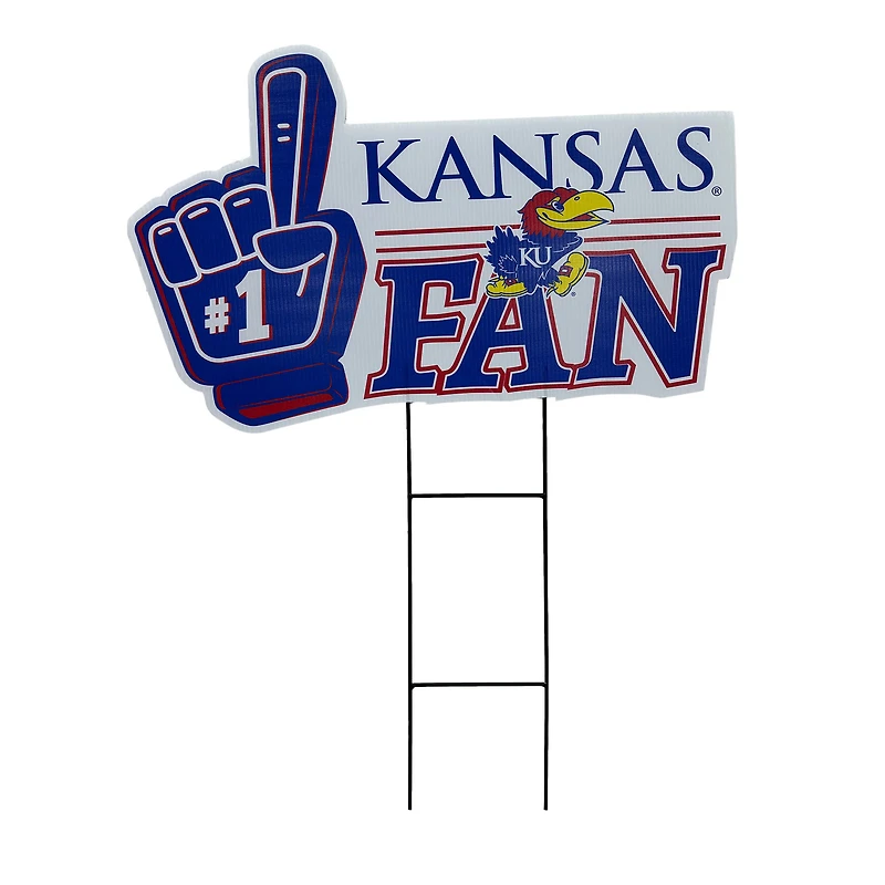 Pegasus Kansas Jayhawks 11" x 23" #1 Fan Yard Sign